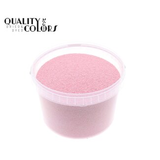 QC Dekorativer Sand in wiederverwendbarem Eimer | Farbe: Rosa | Durchmesser 0.1 - 0.5 Millimeter | Inhalt 3 Liter | Pro 11 Eimer