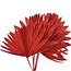 Rood Palmblad Sun | Lengte ± 45 centimeter | Gewicht ± 90 gram | Per 5 takken