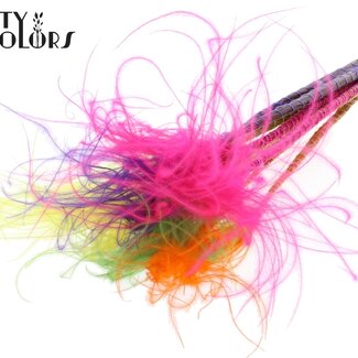 QC Getrocknetes Stipa Federgras „Bunt 2“ | Farbe: Gemischte Farben | Stypha Penata Trockenblumen | Länge ± 60 Zentimeter | 10 Wedel pro Bund | Pro Bund