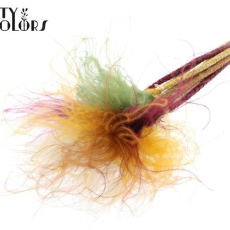 QC Stipa Pennée Séchée “Mélange Épices de Citrouille” | Couleur : Couleurs Mélangées | Stypha Penata Fleurs Séchées | Longueur ± 60 centimètres | 10 plumets par bouquet | Par bouquet