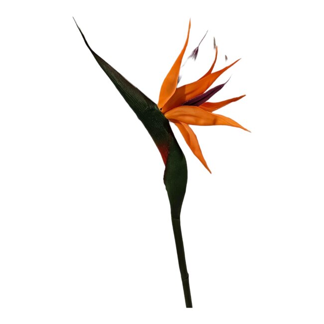 Fleur de paradis Fleur artificielle | Couleur: Orange | Strelitzia  fleurs artificielles | Longueur ± 80 centimeter | Par fleur artificielle