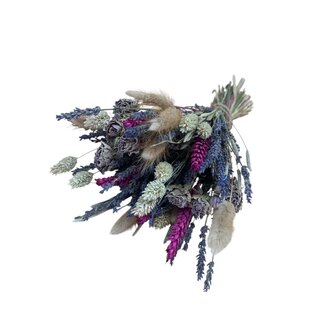 Dolce Vita Bouquet de fleurs séchées Fantasy Purple | Longueur ± 35 centimètres | Avec fleurs séchées violettes et naturelles