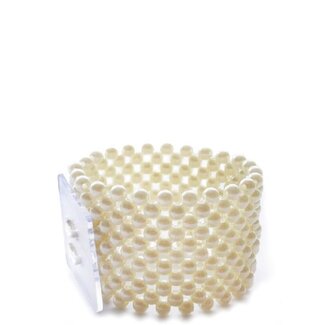 4A Perlenarmband | Farbe: Cremefarben | Durchmesser Perle 4 centimeter | Pro Armband