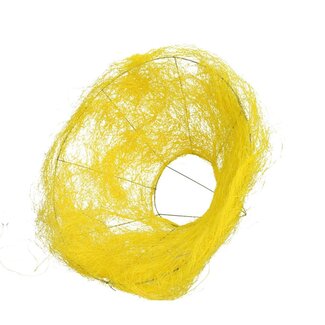 4A Straußhalter Sisal | Farbe: Gelb | Durchmesser 30 centimeter | Pro 10 Straußhalter