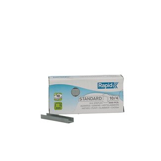 4A Staples no. 10 | Colour: Silver-coloured | Size 10 millimetre | Contents 5000 staples | Per box