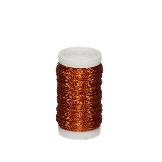 4A Bouillon wire | Colour: Orange | Diameter 0.3 millimeter | Weight 100 gram | Per roll