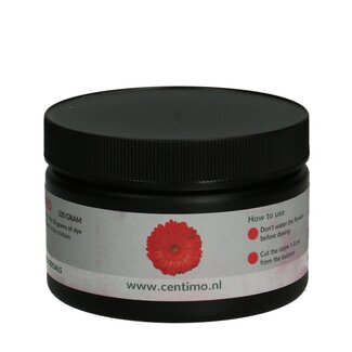 4A Bloemen Optrekverf | Kleur: Rood | Gewicht 100 gram | Per potje