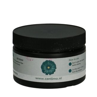 4A Bloemen Optrekverf | Kleur: Zwart | Gewicht 100 gram | Per potje