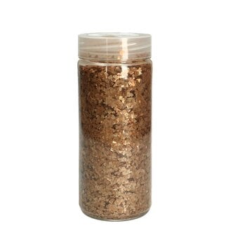 4A Glasdekoration | Farbe: goldfarben | Durchmesser 1 - 6 millimeter | Inhalt Topf 500 milliliter | Pro Topf