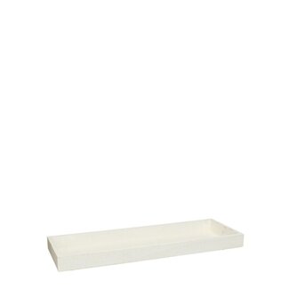 4A Plateau en bois | Couleur: Blanc naturel | Longueur 40 centimeter | Largeur 14 centimeter | Hauteur 3 centimeter | Par 4 plateaux