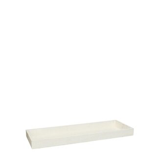 4A Houten Dienblad | Kleur: Natuurlijk Wit | Lengte 40 centimeter | Breedte 14 centimeter | Hoogte 3 centimeter | Per 4 dienbladen