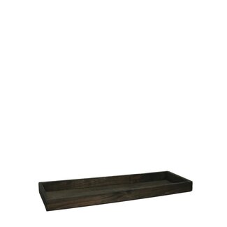 4A Houten Dienblad | Kleur: Donkerbruin | Lengte 40 centimeter | Breedte 14 centimeter | Hoogte 3 centimeter | Per 4 dienbladen