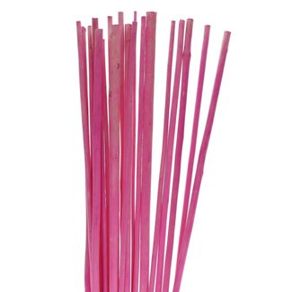 4A Bâton de bambou séché | Couleur: Rose | Longueur ± 100 centimeter | Par 20 bâtons