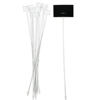 4A Plastic Kaarthouders | Kleur: Transparant | Lengte 43 centimeter | Per 50 kaarthouders