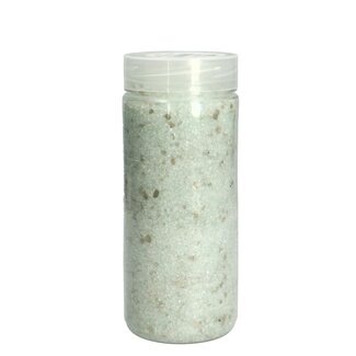 4A Glas Decoratie | Kleur: Zilverkleurig | Diameter 1 - 2 millimeter | Inhoud pot 500 milliliter | Per pot