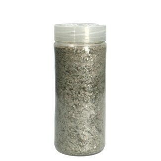 4A Glas Dekoration | Farbe: Silberfarben | Durchmesser 1 - 6 Millimeter | Inhalt Topf 500 Milliliter | Pro Topf