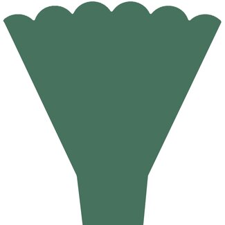 4A Housses Majesty | Couleur: Vert | Longueur 54 centimeter | Largeur 44 centimeter | Hauteur 12 centimeter | Par 50 housses