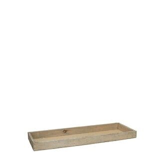 4A Houten Dienblad | Kleur: Lichtbruin | Lengte 40 centimeter | Breedte 14 centimeter | Hoogte 3 centimeter | Per 4 dienbladen