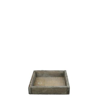4A Plateau en bois | Couleur: Gris | Longueur 14 centimètre | Largeur 14 centimètre | Hauteur 3 centimètre | Par 10 plateaux