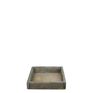 4A Plateau en bois | Couleur: Gris | Longueur 14 centimètre | Largeur 14 centimètre | Hauteur 3 centimètre | Par 10 plateaux