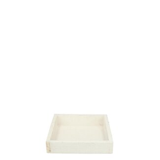 4A Wooden Tray | Colour: Natural White | Length 14 centimeter | Width 14 centimeter | Height 3 centimeter | Per 10 trays