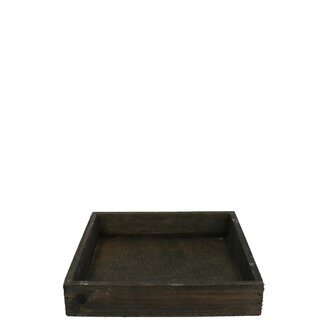 4A Wooden Tray | Colour: Dark brown | Length 20 centimeter | Width 20 centimeter | Height 4 centimeter | Per 4 trays