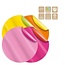 Rondella Foil Sheet Assortment | Colour: Mixed Colours | Diameter 58 centimeter | Per 80 sheets