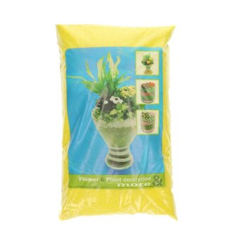 4A Decoratief Zand | Kleur: Geel | Diameter 0.5 millimeter | Inhoud zak 5 kilo | Per zak