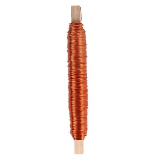 4A Metaal Draad | Kleur: Oranje | Diameter 0.5 millimeter | Gewicht 100 gram | Per rol