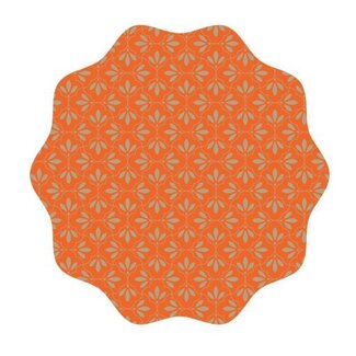 4A Folie Vel “Isabella” | Kleur: Oranje | Diameter 73 centimeter | Per 100 vellen