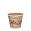 Wooden Flowerpot Planter “Histoire” | Colour: Pink White | Diameter 17 centimetre | Height 15 centimetre | Per 10 flowerpots
