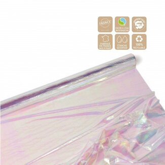 4A Iridescent foil on roll | Colour: Mixed Colours | Width 100 centimetre | Length 10 metre | Per roll