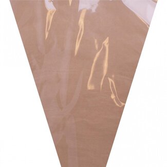 4A Sleeves Pure OPP30 / KR | Colour: Light brown | Length 50 centimeter | Width 30 centimeter | Height 10 centimeter | Per 50 sleeves