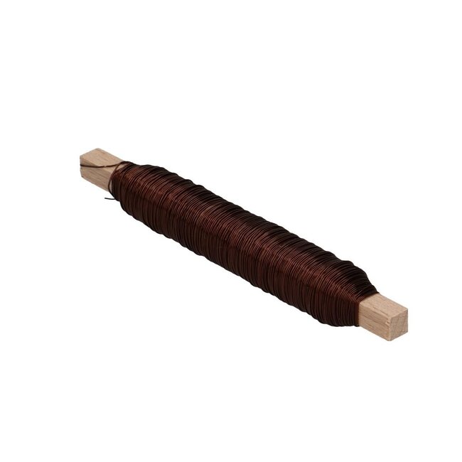 Enamelled Copper Wire | Colour: Brown | Diameter 0.5 millimeter | Weight 100 gram | Per roll