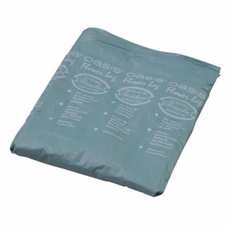 4A Oasis Flowerbag Bloementas | Kleur: Donkergroen | Lengte 26 centimeter | Breedte 20 centimeter | Per 20 tassen