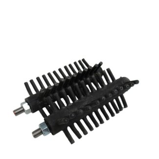 4A Brosse dure avec fil | Couleur: Noir | Longueur 175 millimeter | Par 2 brosses