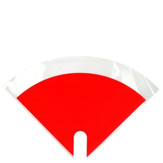 4A Hoezen Moon Kraftlook | Kleur: Rood | Lengte 30 centimeter | Breedte 30 centimeter | Per 50 hoezen