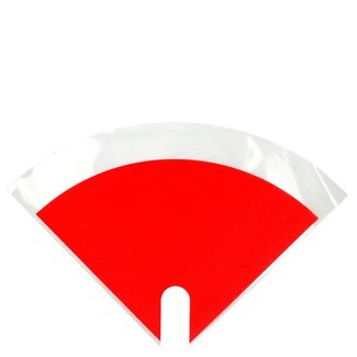 4A Housses Moon aspect kraft | Couleur: Rouge | Longueur 30 centimeter | Largeur 30 centimeter | Par 50 housses