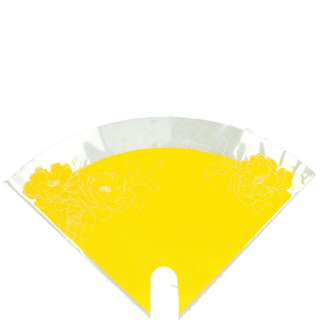 Covers Moon Kraftlook Flowers | Colour: Yellow | Length 30 centimeter | Width 30 centimeter | Per 50 covers