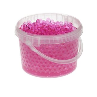 4A Decogel Parels | Kleur: Roze | Diameter 9 millimeter | Inhoud pot 3 liter | Per pot