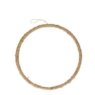 4A Ring Hanger Frame Rope | Colour: Light brown | Diameter 25 centimeter | Per 12 rings