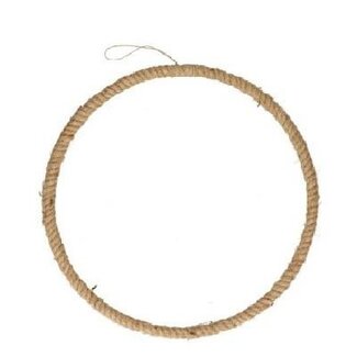 4A Ring Hanger Frame Rope | Colour: Light brown | Diameter 35 centimetre | Per 4 rings