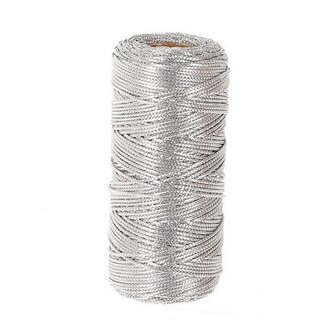 4A Gift cord Wire | Colour: Silver-coloured | Diameter 2 millimetre | Length 100 metre | Per roll