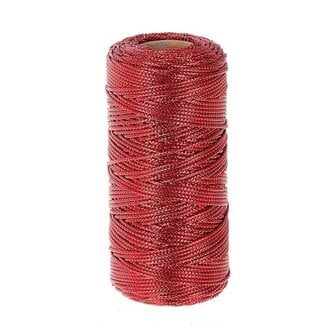 4A Geschenkkoord Draad | Kleur: Donkerrood | Diameter 2 millimeter | Lengte 100 meter | Per rol
