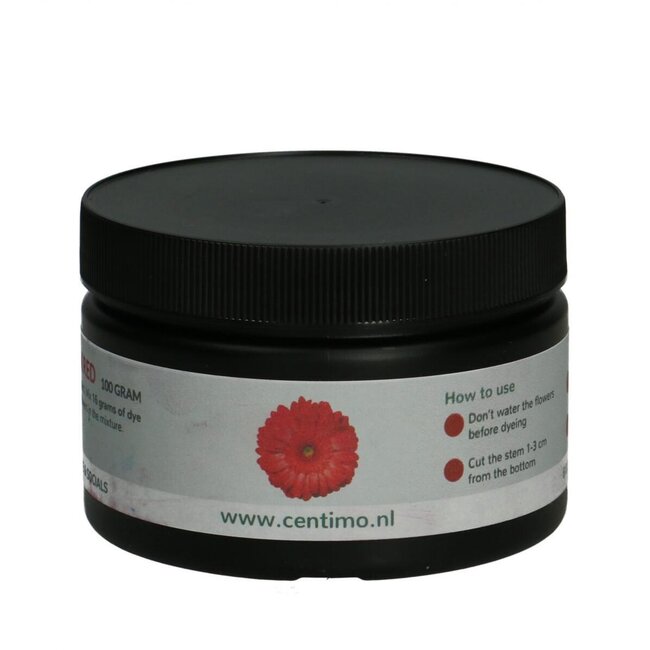 Flowers Pull-up paint | Colour: Dark red | Weight 100 gram | Per pot