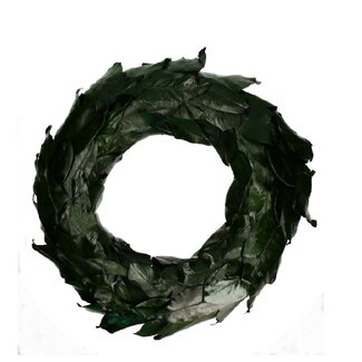 4A Magnoliablad Krans | Kleur: Donkergroen | Diameter 50 centimeter | Per krans