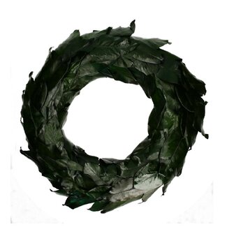 4A Magnolia leaf wreath | Colour: Dark green | Diameter 60 centimeter | Per wreath