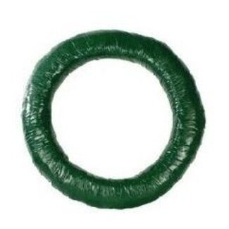 4A Straw Wreath with Ribbon | Colour: Green | Diameter 60 centimetre | Per wreath