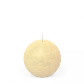 4A Rustieke Bolkaars | Kleur: Crèmekleurig | Diameter 8 centimeter | Per 6 kaarsen