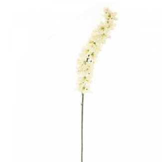 4A Delphinium Fleur artificielle | Couleur: Blanc naturel | Delphinium fleurs artificielles | Longueur ± 120 centimeter | Par 12 fleurs artificielles